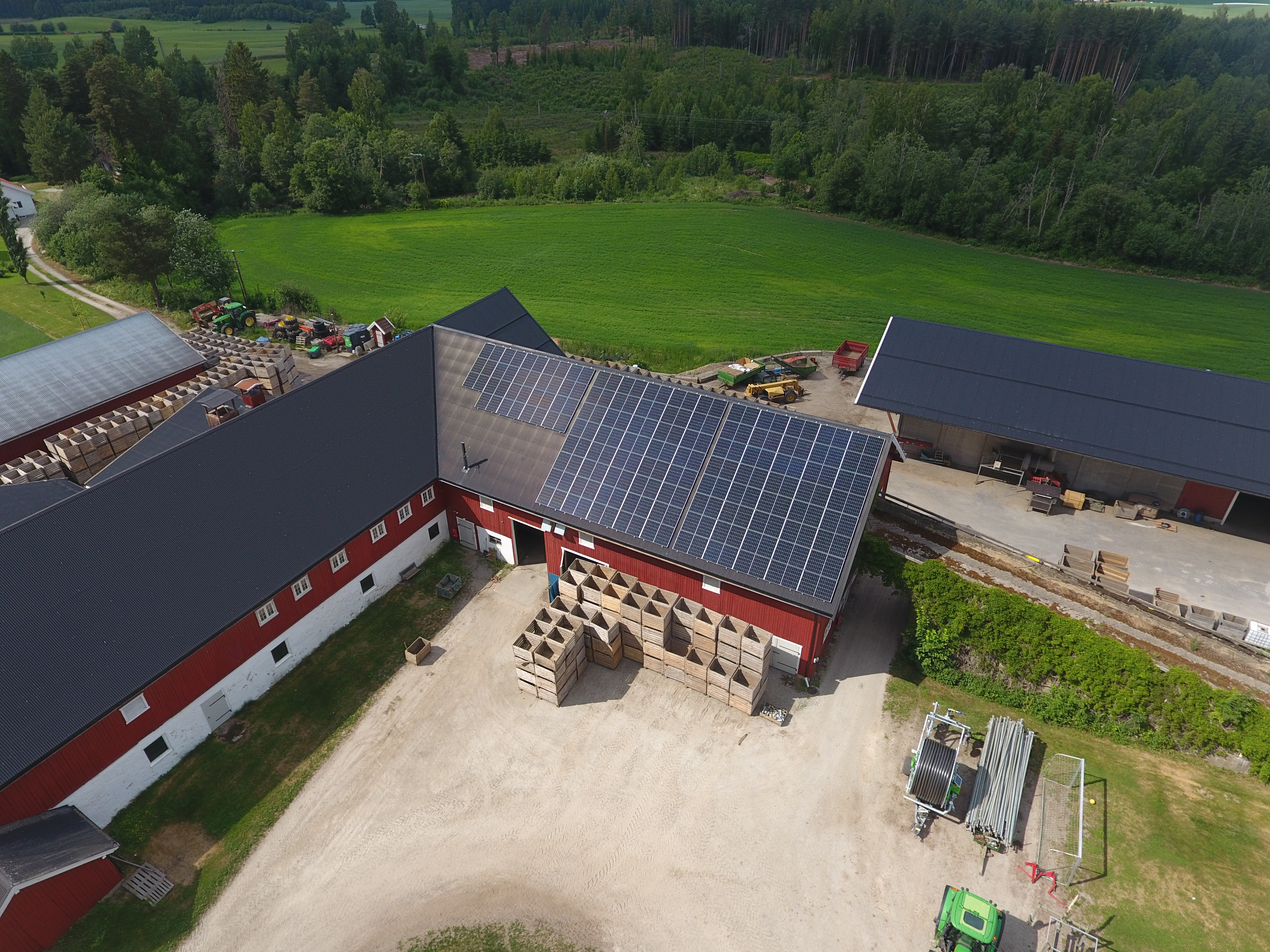 Haukstad Gård - Luftfoto